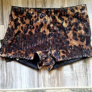 NWT SHEIN LEOPARD SHORTS